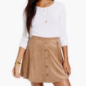 Stoosh suede skater skirt